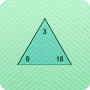 Number Triangles - Free Multiplication and Division Worksheet for Kids