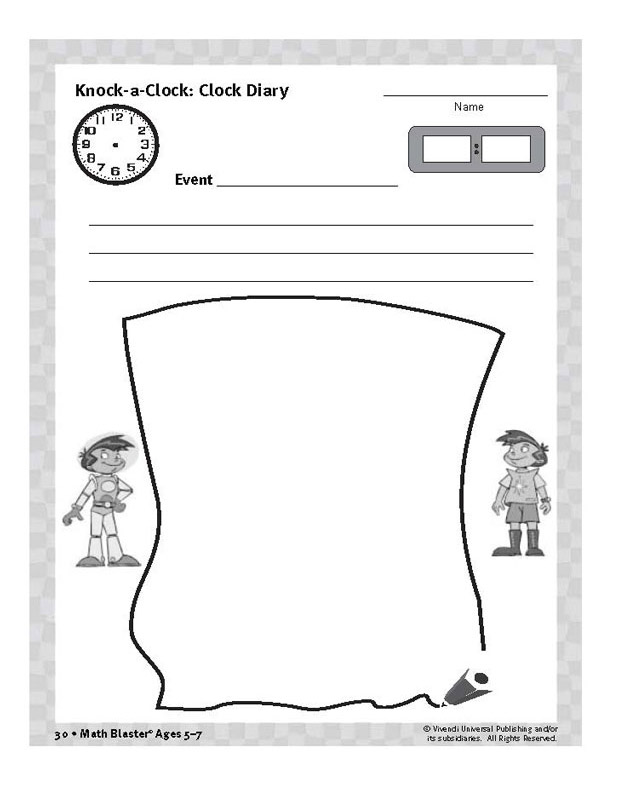 Clock Diary - Time activity for Kids