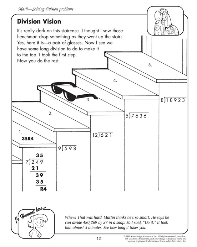 Division Vision - Division Worksheet for Kids