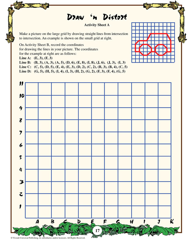 Draw 'n Distort - Math Worksheet for Kids