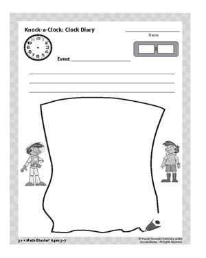 Clock Diary - Printable Time Activity for Kids