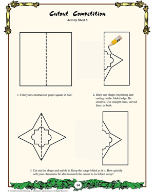 Cutout Competition - Printable Math Worksheet for Kids