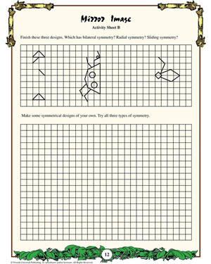 Mirror Image - Printable Math Worksheet for Kids