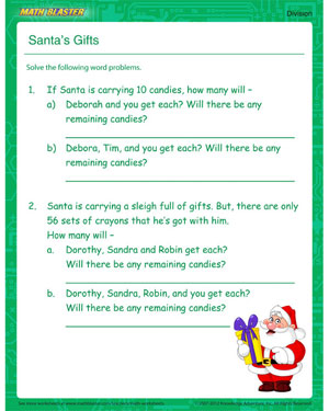 Free Division Worksheet for kids