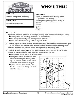 Who’s This? - Printable Math Worksheet for Kids